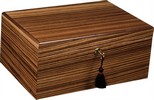 Savoy Zebrawood 50 Count Humidor