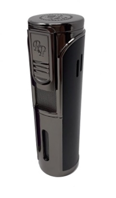 Rocky Patel Envoy 5 Torch Lighter with Plus Cutter - Gunmetal and Black