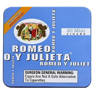 Romeo y Julieta Minis Original Blue (Single Tin of 20)