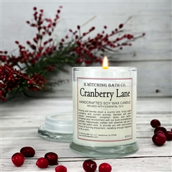 Cranberry Lane - Apothecary Soy Wax Candles 8oz - 6 Pack