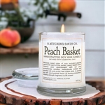 Peach Basket Apothecary Soy Wax Candle 8oz- 6pack