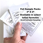 Apple Cider - Lotion Foil Sample  1/2 oz. Packs (50)