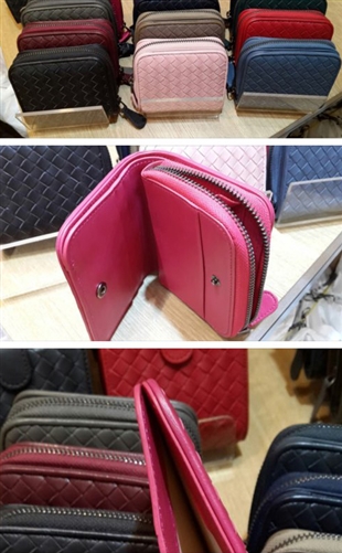 (Pre-Order) Folded Wallet (Brown/Dark Gray/IndiPink) (will ship within 1~2 weeks)
