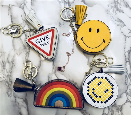 Coin Purse and Key Chain (giveway/DotHappyFace/HappyFace/rainbow) (will ship within 1~2 weeks)