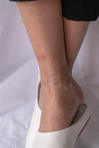 RoseGold Silver 925 Ankle Bracelet (will ship within 1~2 weeks)