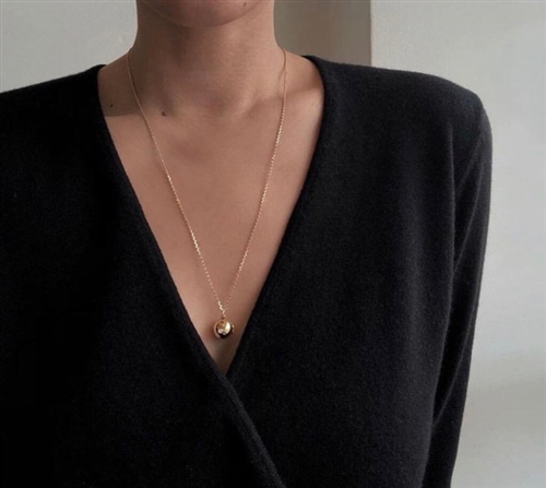 Ball Necklace (Gold/Silver) (will ship within 1~2 weeks)