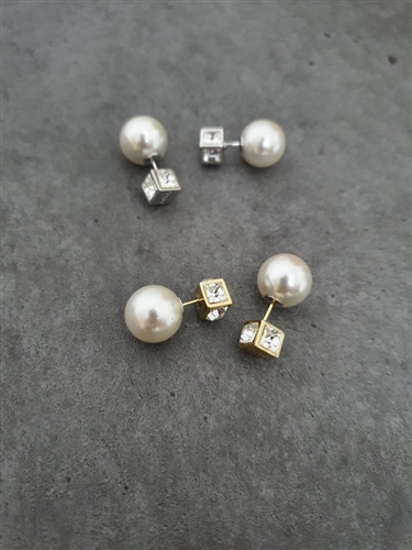 Pearl Jewel Earrings (Gold/Silver) (will ship within 1~2 weeks)