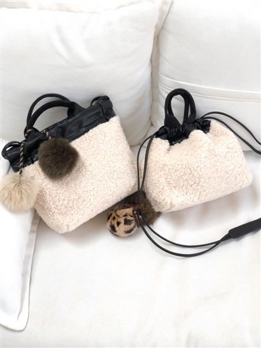 Fur Leather Bag (will ship within 1~2 weeks later)