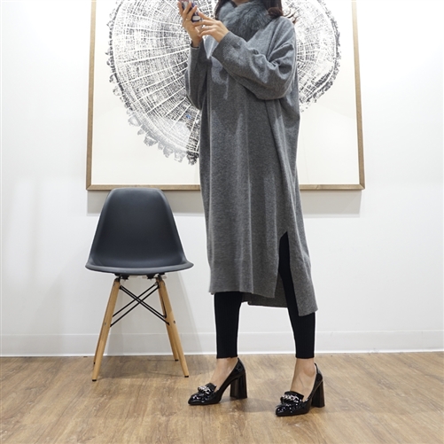 Gray Wool Dress