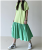 Green Two Tone Dress (will ship within 1~2 weeks)