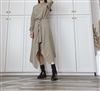 Khaki Lemaire Wrap Knit Dress (Ivory/Khaki/Black) (will ship within 1~2 weeks)