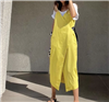 Yellow French Wrap Dress (will ship within 1~2 weeks)