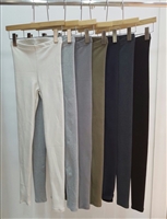 (Back-Order; 2nd Reorder) F/W Basic Leggings (Ivory/Gray/Dove/ Khaki/Charcoal/Boccasi/Black) (will ship within 1~2 weeks)