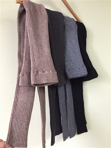 (Pre-Order) Line Knit Leggings (Beige/Charcoal/Gray/Black) (will ship within 1~2 weeks)
