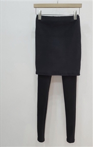 (Best; 2nd Reorder) Charcoal Pitch Skirt Leggings