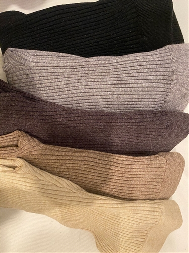 (5Colors Set Special Price) Wool Cashmere Leggings (Oatmeal/Beige/GrayBrown/Gray/Black) (will ship within 1~2 weeks)