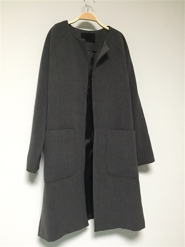 Charcoal Round Neck Jacket