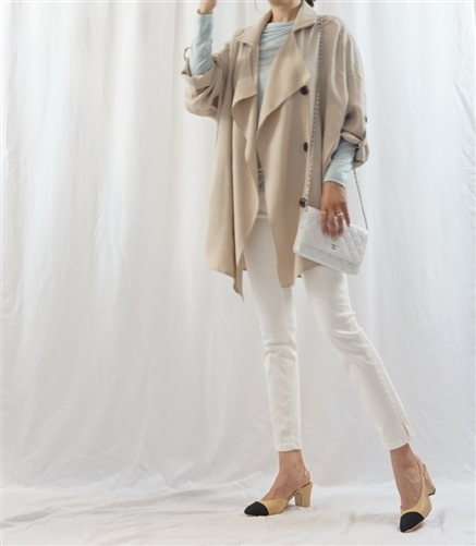 Roll Up Jacket (Black/Beige/Pink/Khaki) (will ship within 1~2 weeks)