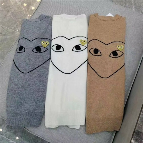 Back Heart Cardigan (Ivory/Beige/Gray) (X~2XL) (will ship within 1~2 weeks)