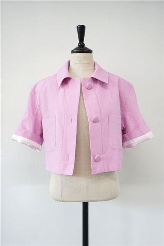 Balen Short Jacket (Pink/Beige/Navy) (will ship within 1~2 weeks)