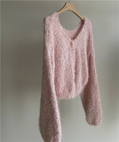 Pink CC Cardigan (will ship within 1~2 weeks)