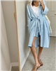 Blue Milibu Linen Robe (will ship within 1~2 weeks)