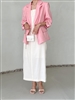 Pink Verni Linen Jacket (will ship within 1~2 weeks)