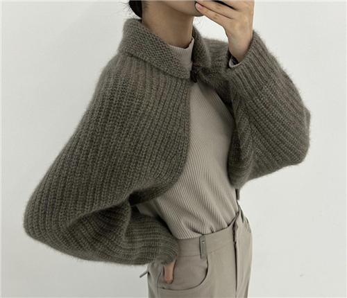 Mocha Luxury Bolero Cardigan (will ship within 1~2 weeks)