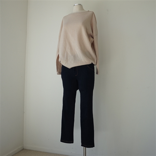 DarkBlueJean Baggy Denim Pants (Free / Large)