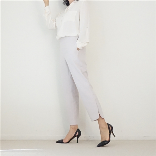 (3rd Reorder) LightBeige Round Side Vent Formal Pants (Free)