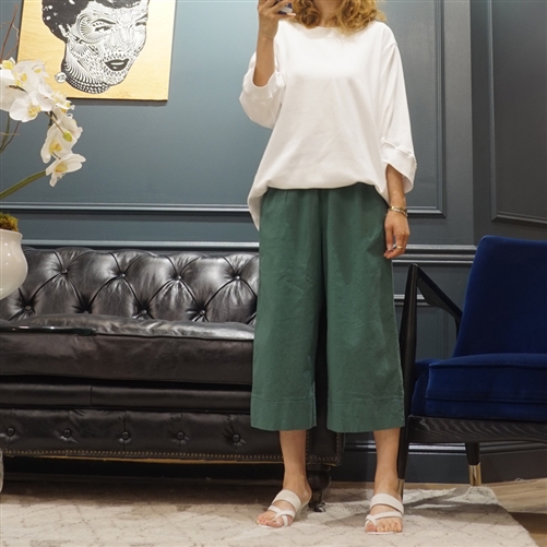 (Best; 3rd Reorder) Green 3/4 Summer Pants
