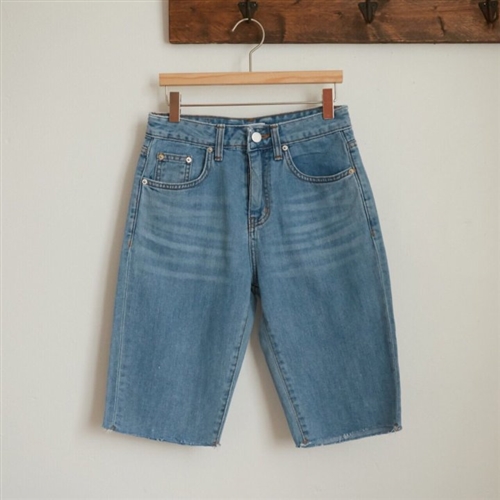 Biker Denim Shorts (55/66) (will ship within 1~2 weeks)