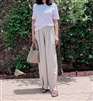 Beige Vent Stripe Linen Pants (will ship within 1~2 weeks)