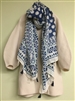 (Pre-Order) Blue Dot Tassel Scarf (will ship within 1~2 weeks)