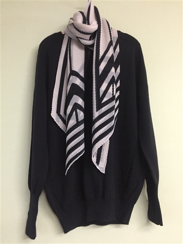 (Pre-Order) Black and White Scarf (will ship within 1~2 weeks)