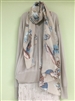 (Pre-Order) Beige Feather Scarf (will ship within 1~2 weeks)