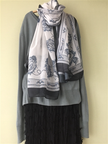(Pre-Order) Ivory Royal Scarf (will ship within 1~2 weeks)