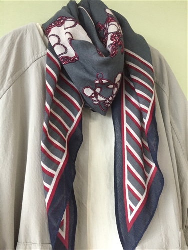 (Pre-Order) Red Stripe Scarf (will ship within 1~2 weeks)