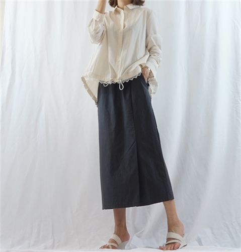 (Best; 3rd Reorder) Cotton Vent Skirt