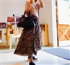 (Best; 2nd Reorder) Luxury Leopard Pleated Skirt