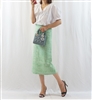 (ì›ê°€ ì´í•˜ íŒŒì´ë„ ì„¸ì¼) Green Tweed Skirt