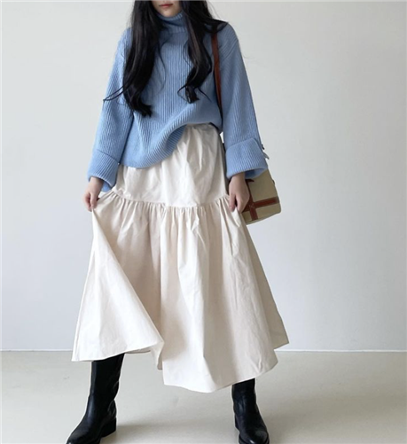 Cream Lanvin Skirt (will ship within 1~2 weeks)