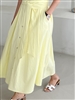 Lemon Dio Linen Belt Skirt (will ship within 1~2 weeks)