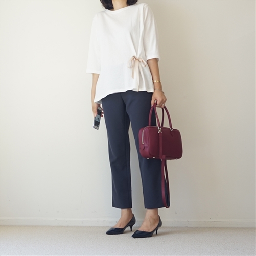 (2nd Reorder) White Ribbon Blouse T