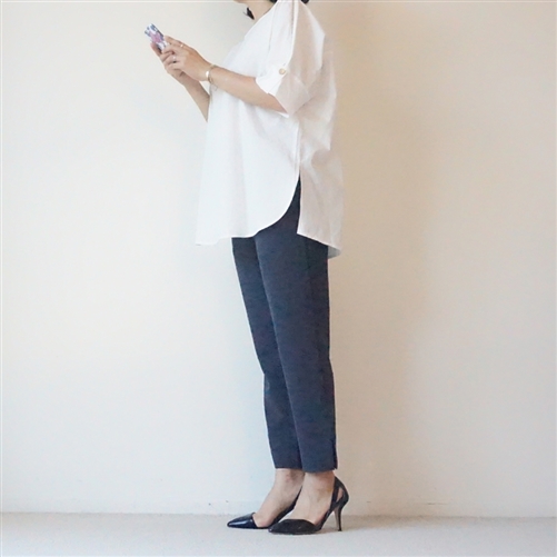 Clean Button Silky Blouse