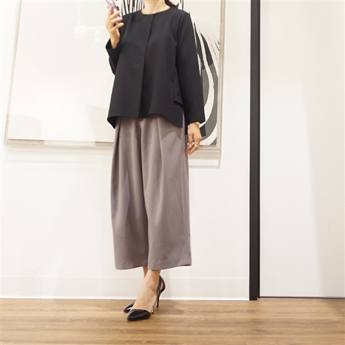 Black Luxe Line Blouse