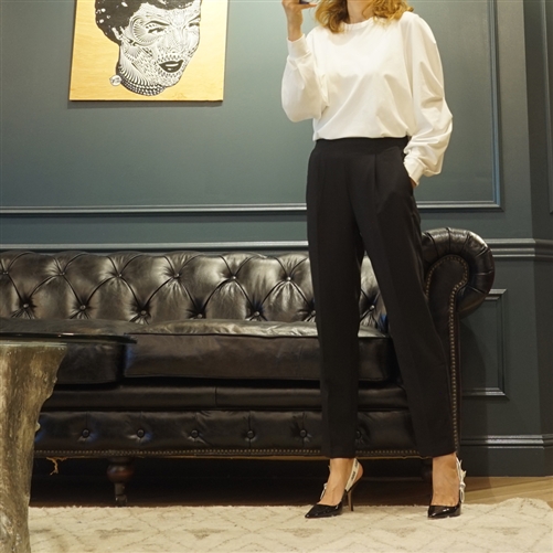 (Best; 4th Reorder) White Luxury Pintuck Sleeve Top