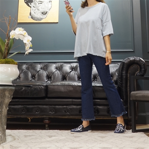 (Best; 2nd Reorder) SkyBlue Clean Cotton Pocket T