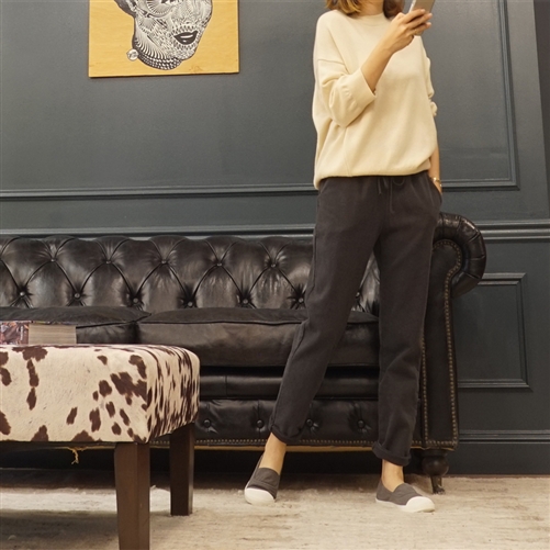 (Best; 2nd Reorder) Ivory Line Cut Soft Luxe Wool 100 Knit
