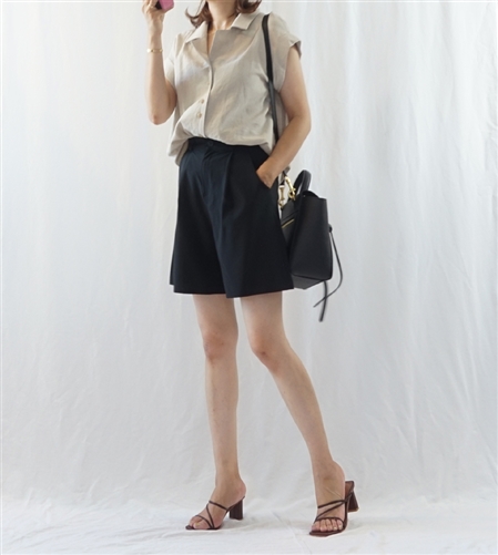 Linen Cotton Lux Shirt (Beige/Gray/Brown) (will ship within 1~2 weeks)